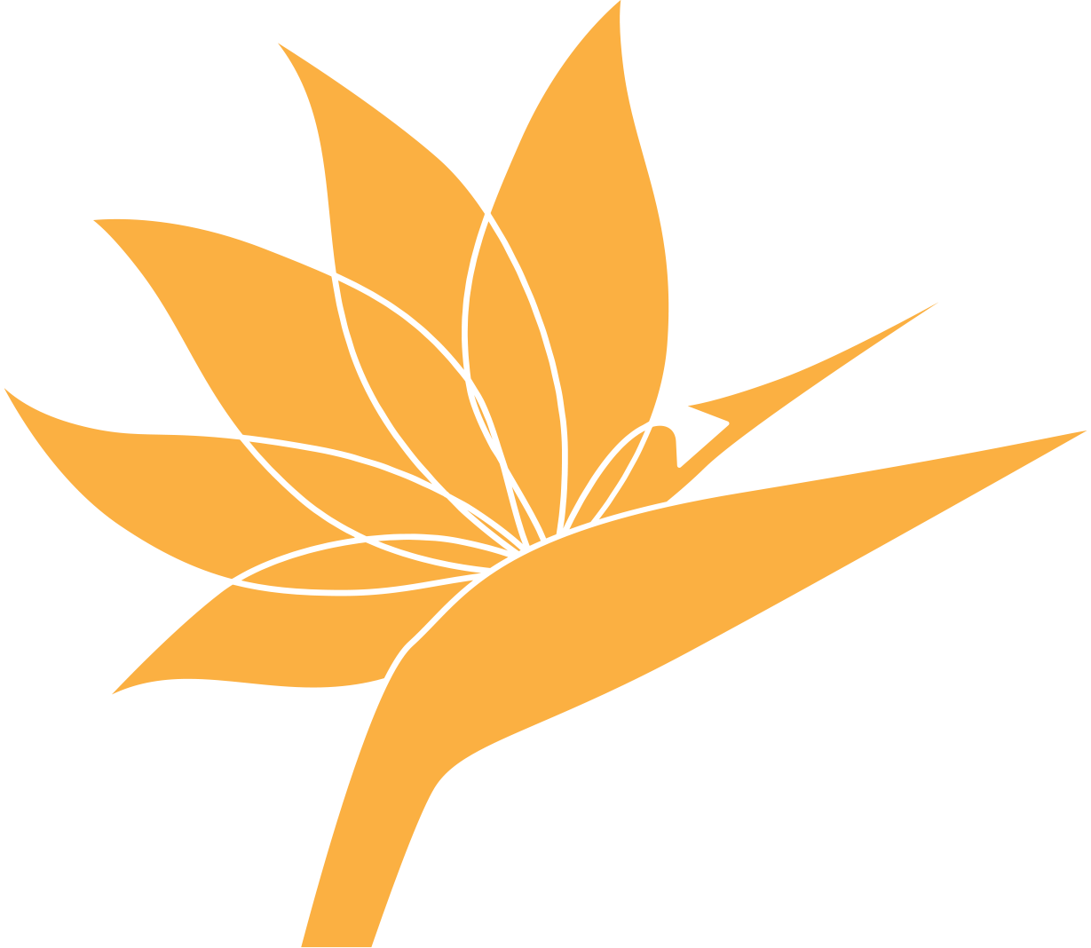 Bird of paradise logo for The Plaza Assisted Living.