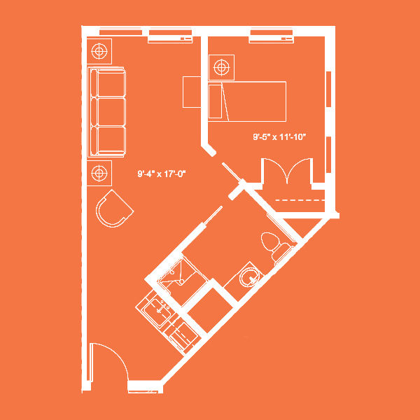 The Plaza at Pearl City - Independent Living: 1 Bedroom Apartment